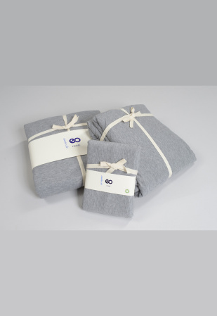 Duvet cover, 135 x 200cm - grey melange Duvet cover, 135 x 200cm - grey melange