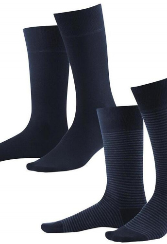 Men's Socks, 2pack - dark navy indigo melange Men's Socks, 2pack - dark navy indigo melange