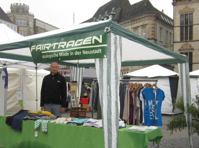 Gute Resonanz trotz Regen beim Bremer BioMarkt Gute Resonanz trotz Regen beim Bremer BioMarkt