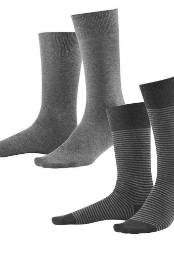 Mens Socks, 2pack - stone grey anthracite melange Mens Socks, 2pack - stone grey anthracite melange