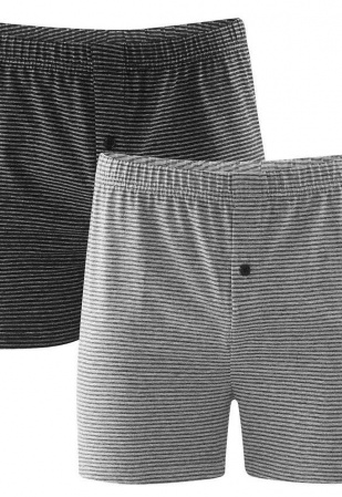 Boxer homme 2-pack - gris/anthracite Boxer homme 2-pack - gris/anthracite