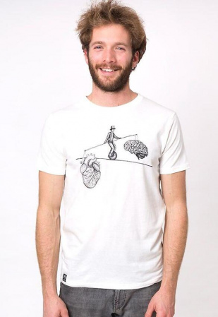 Zerum Mens T-Shirt "Balance" - white Zerum Mens T-Shirt "Balance" - white
