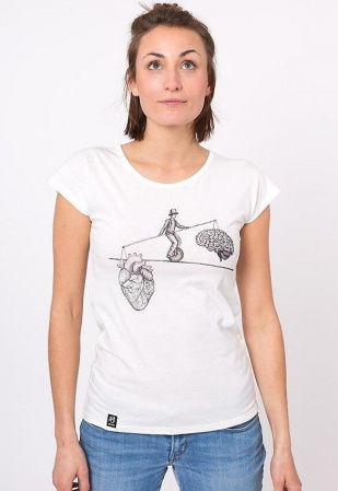 Zerum Womens T-Shirt "Balance" - white Zerum Womens T-Shirt "Balance" - white