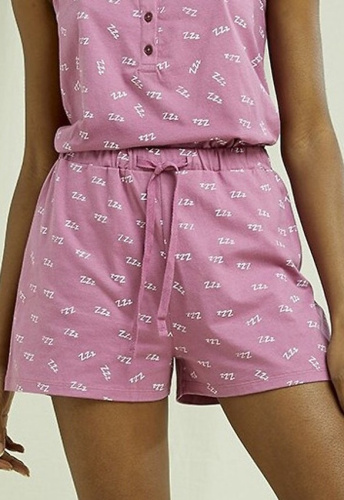 Pyjama Shorts "ZZZ" - pale mauve Pyjama Shorts "ZZZ" - pale mauve