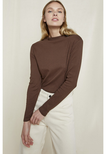 Hiral Rib Top - brown Hiral Rib Top - brown