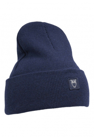 Bonnet "Beanie Organic Wool" - bleu foncé Bonnet "Beanie Organic Wool" - bleu foncé