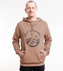 Bleed Hoodie "Yeah-Mountains" - brown Bleed Hoodie "Yeah-Mountains" - brown