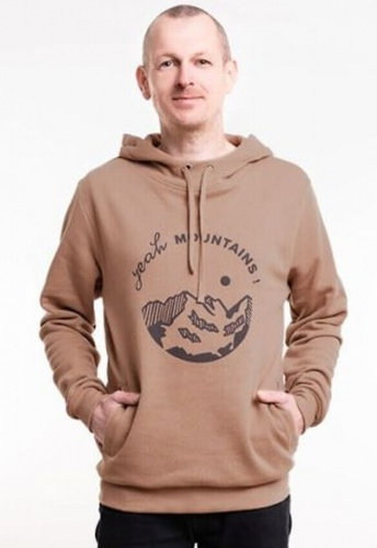 Bleed Hoodie "Yeah-Mountains" - brown Bleed Hoodie "Yeah-Mountains" - brown