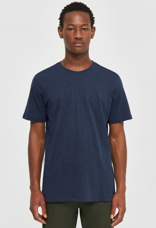 Basic Tee - blau meliert Basic Tee - blau meliert