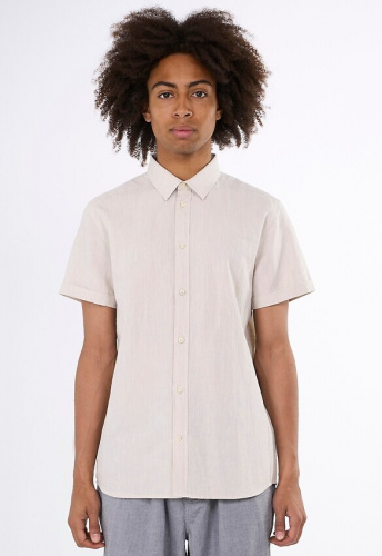 Linen Short Sleeve Shirt - light feather gray Linen Short Sleeve Shirt - light feather gray