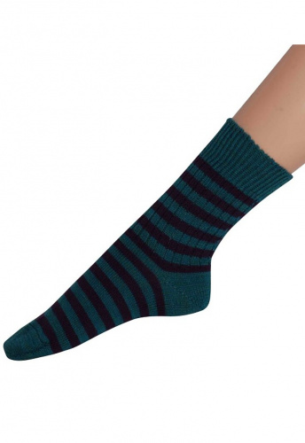 Woolen sock - teal/navy Woolen sock - teal/navy