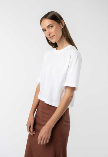 Cropped T-Shirt "Desna" - white Cropped T-Shirt "Desna" - white