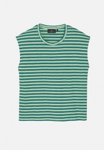 T-Shirt "Zinnia Stripes" - sage green