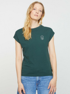 T-Shirt "Cayenne Smiley" - deep green