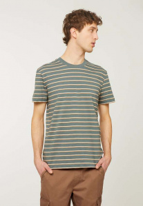 T-Shirt "Cacao Stripes" - eukalyptus