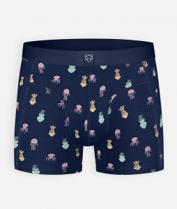 Boxer-Brief "Navy Jellyfish"