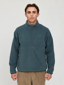 Mazine Fleece-Half-Zip "Nash" - steel blue