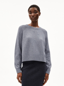 Wollstrick-Pullover "Diliriaa Reglana" - light grey melange