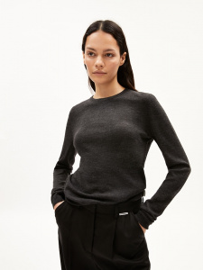 Wollstrick-Pullover "Eldiaa" - steel melange