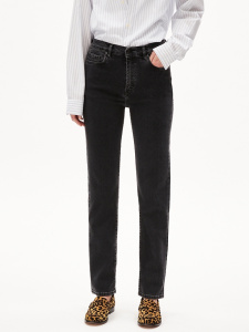 Straight Jeans "Carenaa" (vegan) - true ebony black