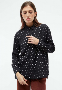 Givn Bluse "GBIva" - black/white polkadots