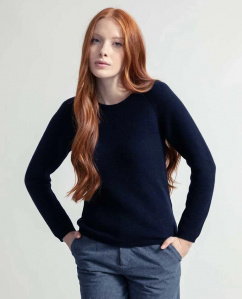 Kaschmir-Pullover "Giulietta" - blue mora