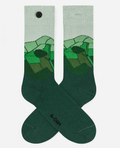 Casual Socks "Green Fields"