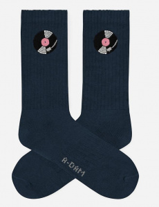 Crew Socks "Navy Record"