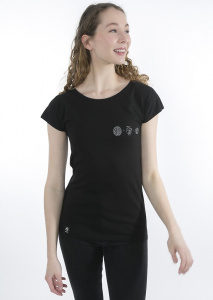 Zerum Damen T-Shirt "Wirrwarr" - black