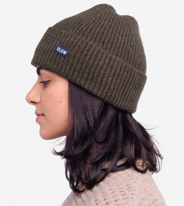 Beanie "Odyssee" (Wolle) - kaki