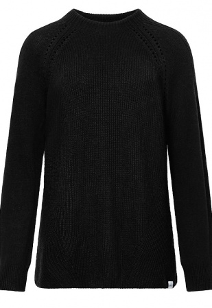 Wool Knit Jumper "Atlanta" - black Wool Knit Jumper "Atlanta" - black