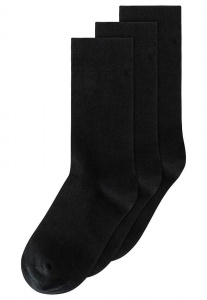 Socken 3er Pack Basic - schwarz