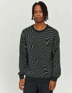 Strickpullover "Tardun" - black/bottle