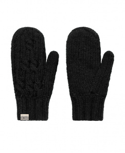 Haya Wool Mittens - black