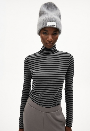 Turtleneck Shirt "Graziliaa Stripes" - iron cast/black Turtleneck Shirt "Graziliaa Stripes" - iron cast/black