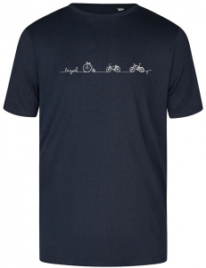 T-Shirt "Bicycle Line" - night blue