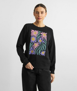 Sweatshirt "Ystad Daisy Block" - schwarz Sweatshirt "Ystad Daisy Block" - schwarz
