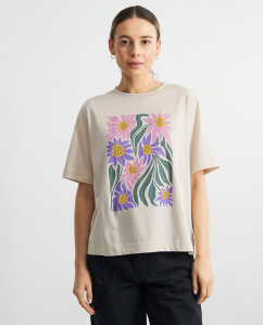 T-Shirt "Vadstena Daisy Block" - oat white T-Shirt "Vadstena Daisy Block" - oat white