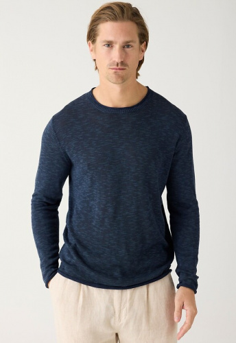 Crew neck knit Tencel - total eclipse Crew neck knit Tencel - total eclipse