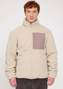 Padded Sherpa Jacket - nartural/grey brown Padded Sherpa Jacket - nartural/grey brown