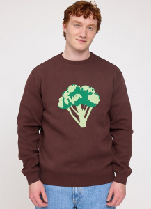 Icon Jacquard Knit Jumper - deep mahogany Icon Jacquard Knit Jumper - deep mahogany