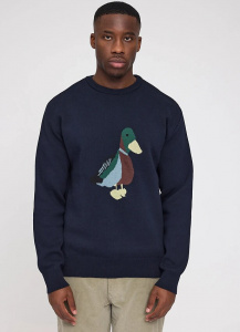 Icon Jacquard Knit Jumper - indigo Icon Jacquard Knit Jumper - indigo