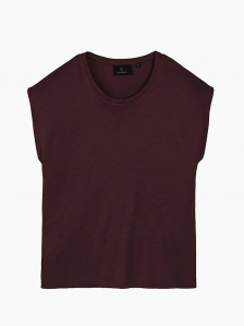 T-Shirt "Mithila" - dark plum T-Shirt "Mithila" - dark plum